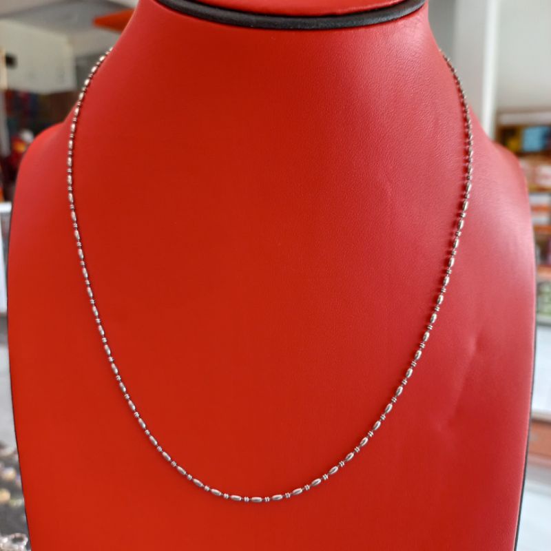 Kalung Besi Putih Asli / anak