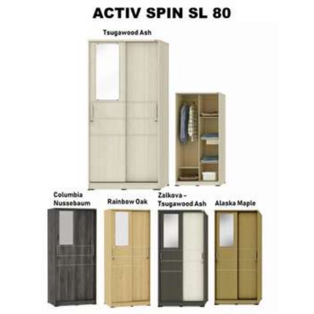 LEMARI SLEADING 2P SPIN SL 80