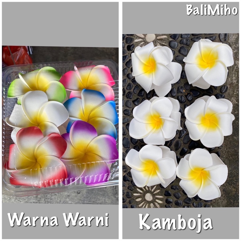 Jepit Rambut Bunga Kamboja Jumbo Isi 6 Pcs Jepit Rambut Bunga Jepun Bali Jepit Rambut Bunga Bali Kar