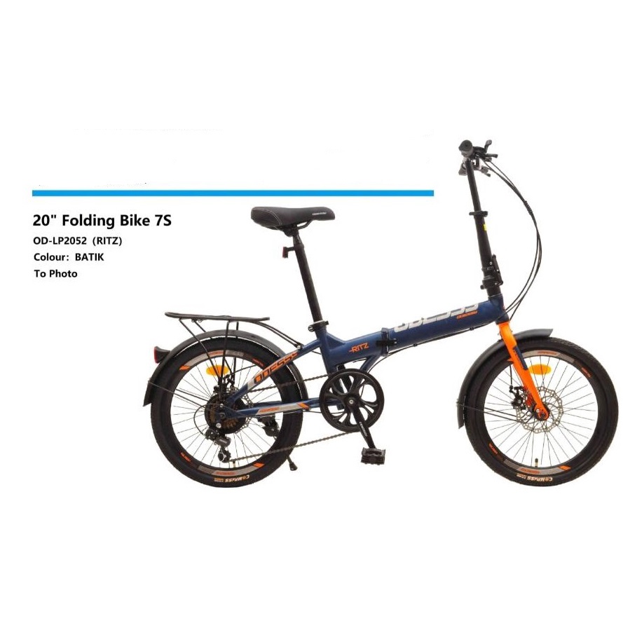 Sepeda Lipat Odessy RITZ 20 Inch 7 Speed Alloy Garansi SNI-5