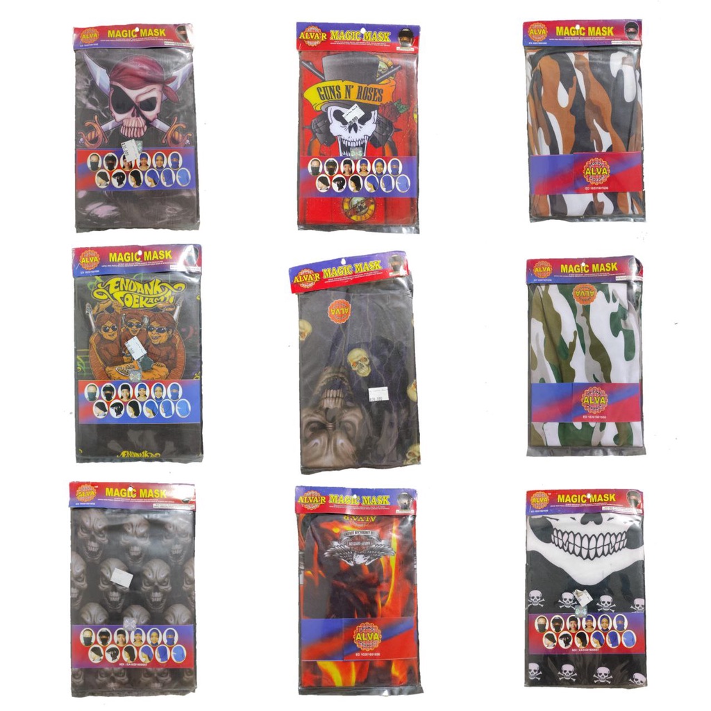 Masker Buff Premium Alva Magic Mask Masker Motor