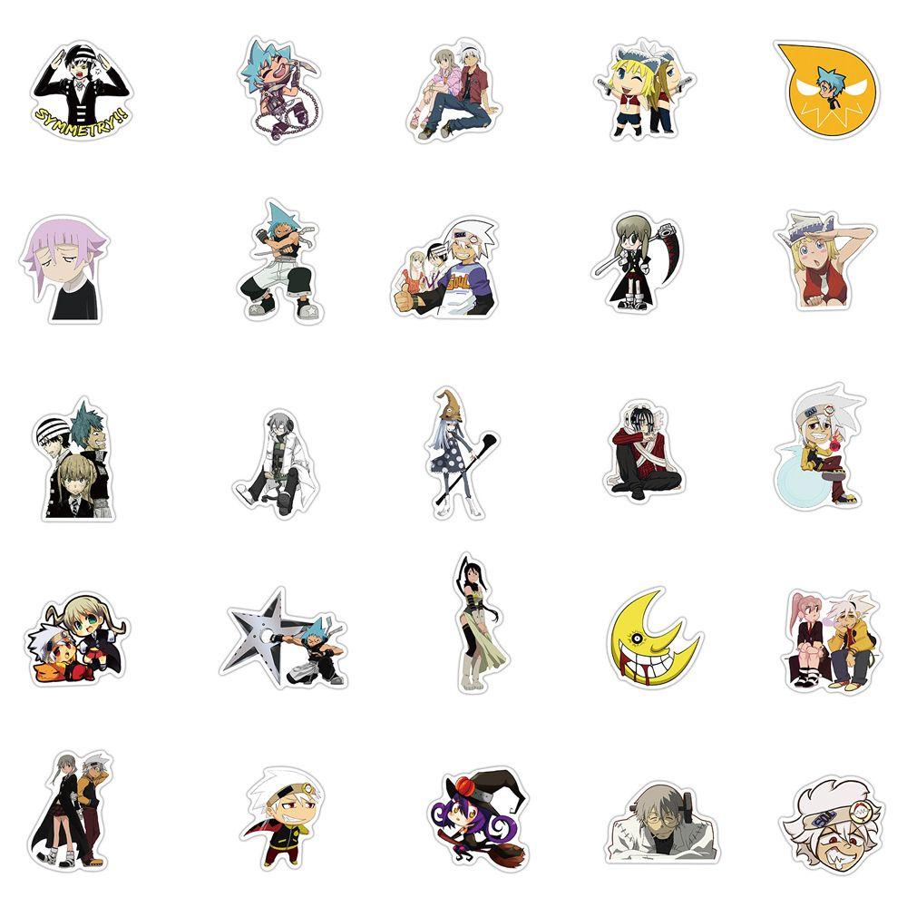 Mxbeauty Anime Stiker Hadiah Kawaii Stationery Sticker Stiker Koper Kartun Ponsel Dekorasi Skateboard Stiker DIY Scrapbooking
