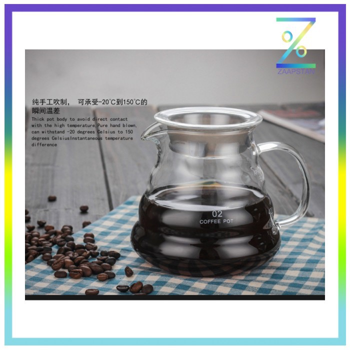 OneTwoCups Coffee Maker Pot V60 Drip Kettle Teko Kopi Barista 360ml -