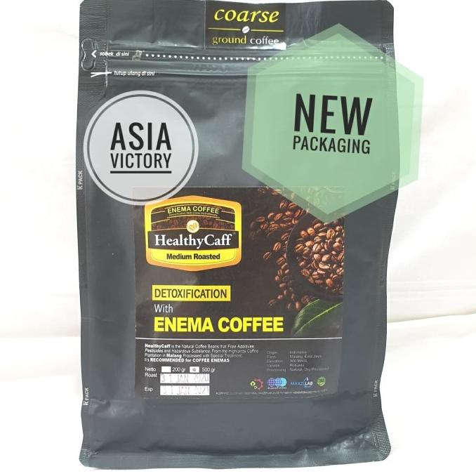 

Healthycaff 500Gr Medium Roasted Healthy Caff Kopi Organik Enema