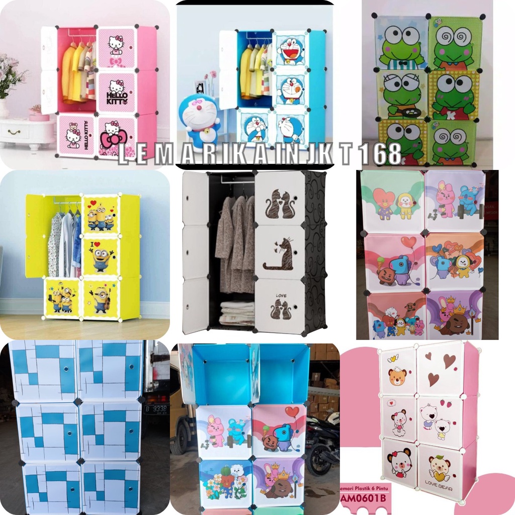SHENAR (5KG) COD LEMARI PLASTIK 2X3 LEMARI SERBAGUNA LEMARI PORTABLE LEMARI KARAKTER MULTIFUNGSI| LEMARI BONGKAR PASANG|Lemari plastik portable|lemari anak 6 pintu