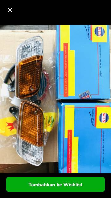 LAMPU SEIN SEN ASSY DEPAN SET HONDA ASTREA GRAND ORIGINAL WIN