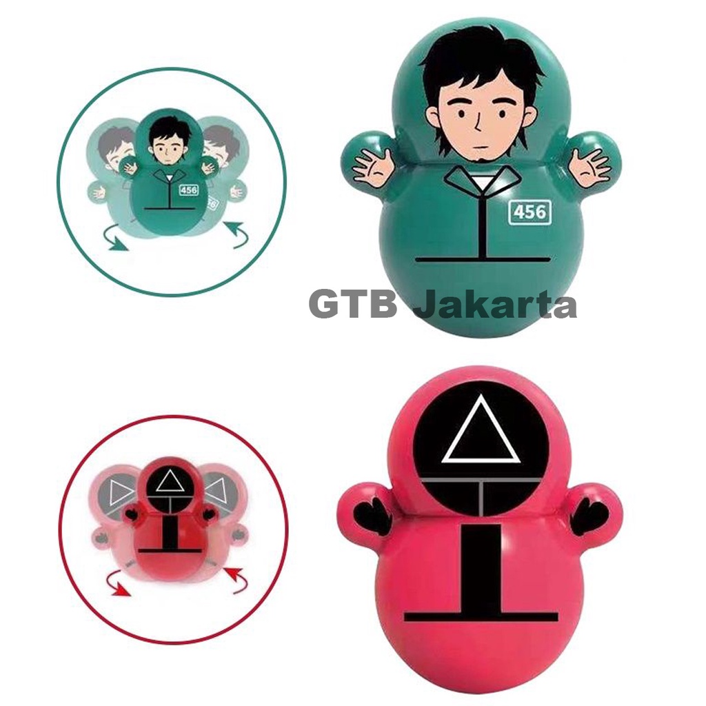 ❤️GTB❤️ Squid Game Tumbler Stress Relief Toy / Mainan Anak / Mainan bayi Tumbler Hewan Lucu T003