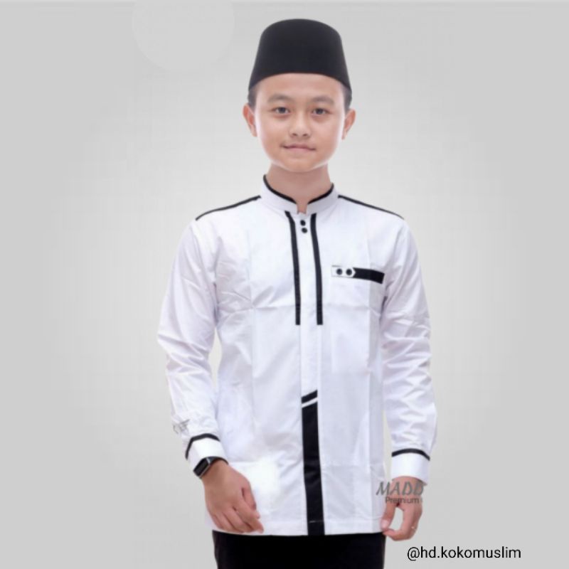 Baju Koko Anak Junior Motif Katulistiwa terlaris elegan -Baju Koko Junior Katulistiwa - Koko Anak Te