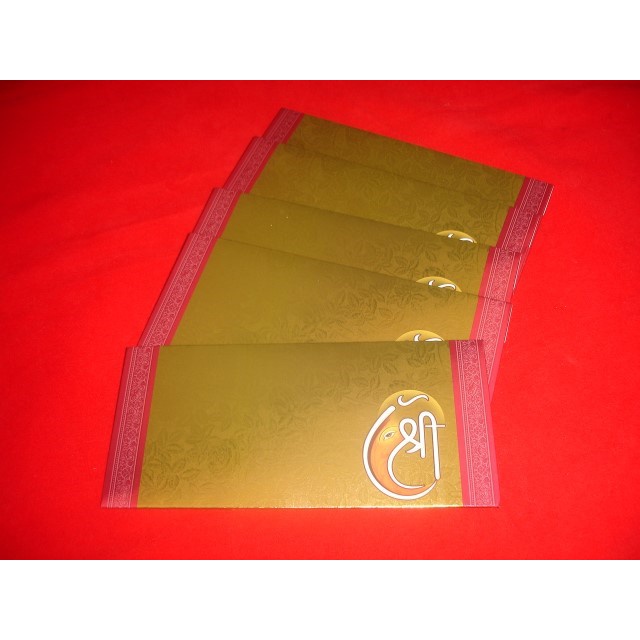 

Envelopes For Gift/Kherchi/Shagan/Angpao - Assorted Design - A set of 5 pc