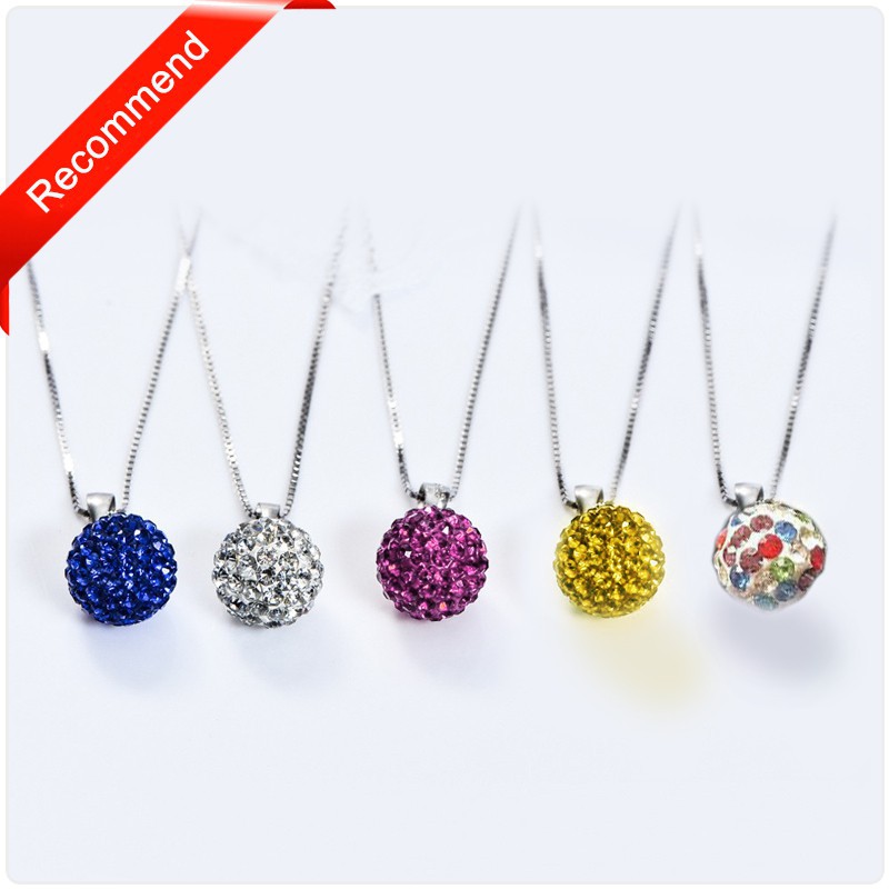 KALUNG LIONTIN WANITA / KALUNG STAINLESS CRYSTAL BOLA DIAMOND / KALUNG LIONTIN BOLA