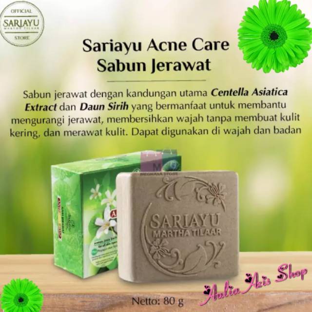 SARIAYU sabun jerawat 80 gr (acne care soap)