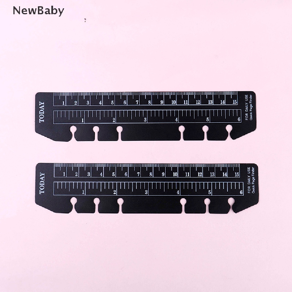 Newbaby 2pcs Pembatas Buku Spiral Ukuran A5 A6 A7 Warna Hitamputih