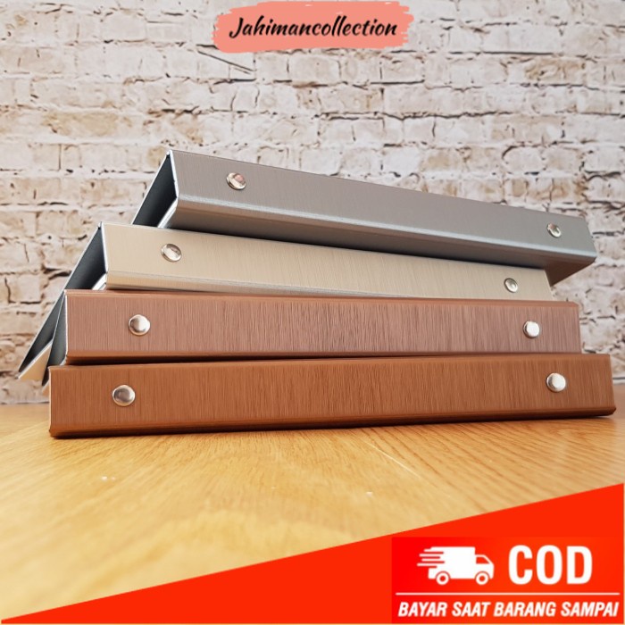 

✨ BISA COD ✨ Binder notebook B5 The Coil garis - cover tekstur metal - Brown