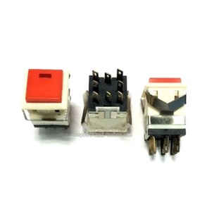 Tombol Push On KD2-22 Kotak 8 Kaki DPDT Saklar Momentary Normally Open Switch Button