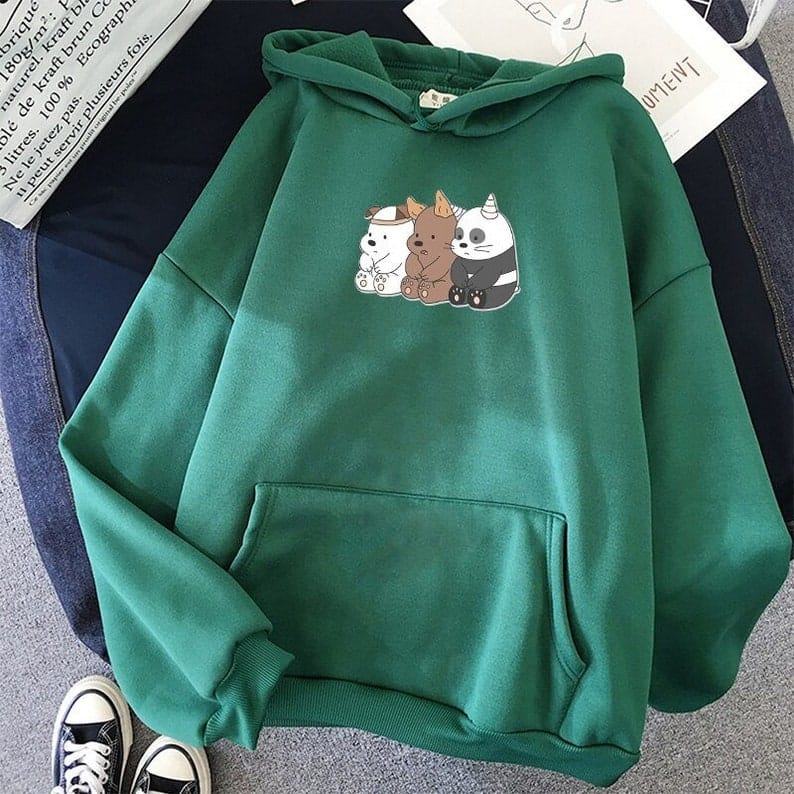 Jumper hoodie Three cute bears || Three cute bears Sweater Hoodie Sz M-XL ( Pria &amp; Wanita )