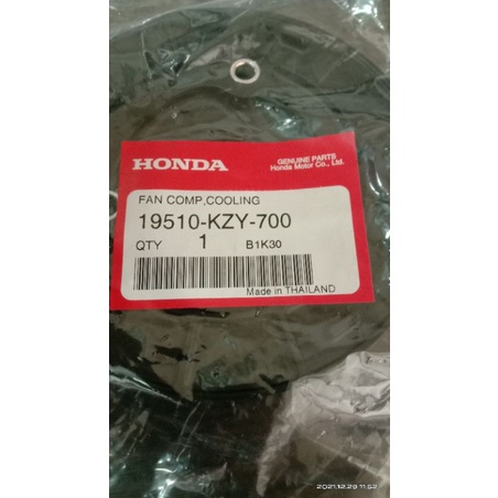 Kipas radiator PCX Thailand/CBU kode KZY ORI/asli