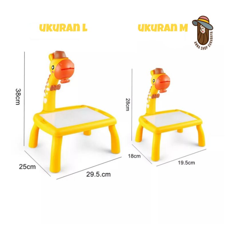 Meja Belajar Menggambar Projector/Mainan edukasi/Mainan Mewarnai