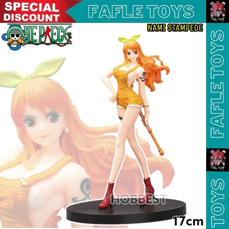 Action Figure Nami One Piece Stampede Yellow Ver Dxf The Granline Lady / ACTION FIGURE ONE PIECE NAM