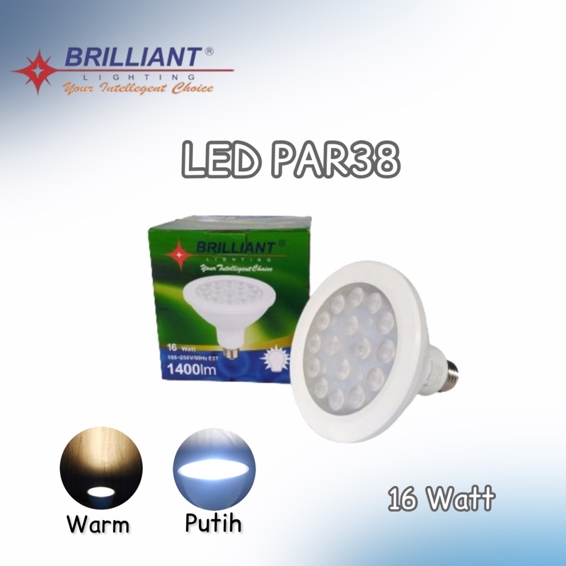 Brilliant Lampu LED sorot Spotlight Par38 16Watt