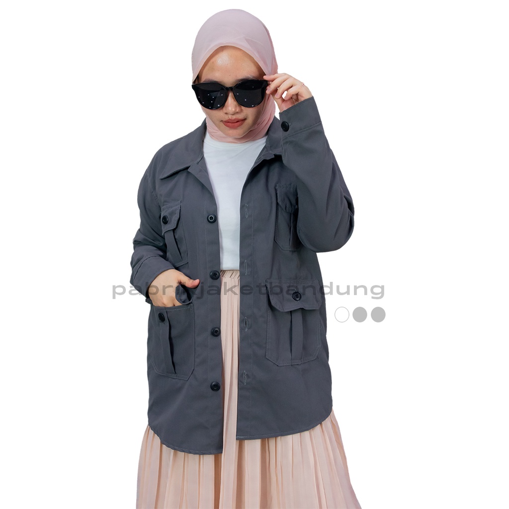 ADAM JAKET ABU || JAKET SEMI PARKA || JAKET PRIA DAN WANITA MASA KINI