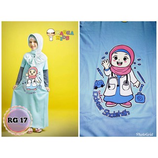  RAGGAKIDS  RG17 GAMIS  KAOS  ANAK MUSLIMAH Shopee Indonesia