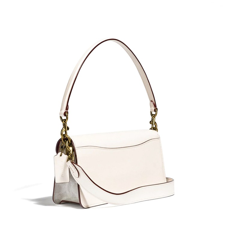 Coach Tabby Shoulder Bag 26 Signature Canvas with Floral Embroidery