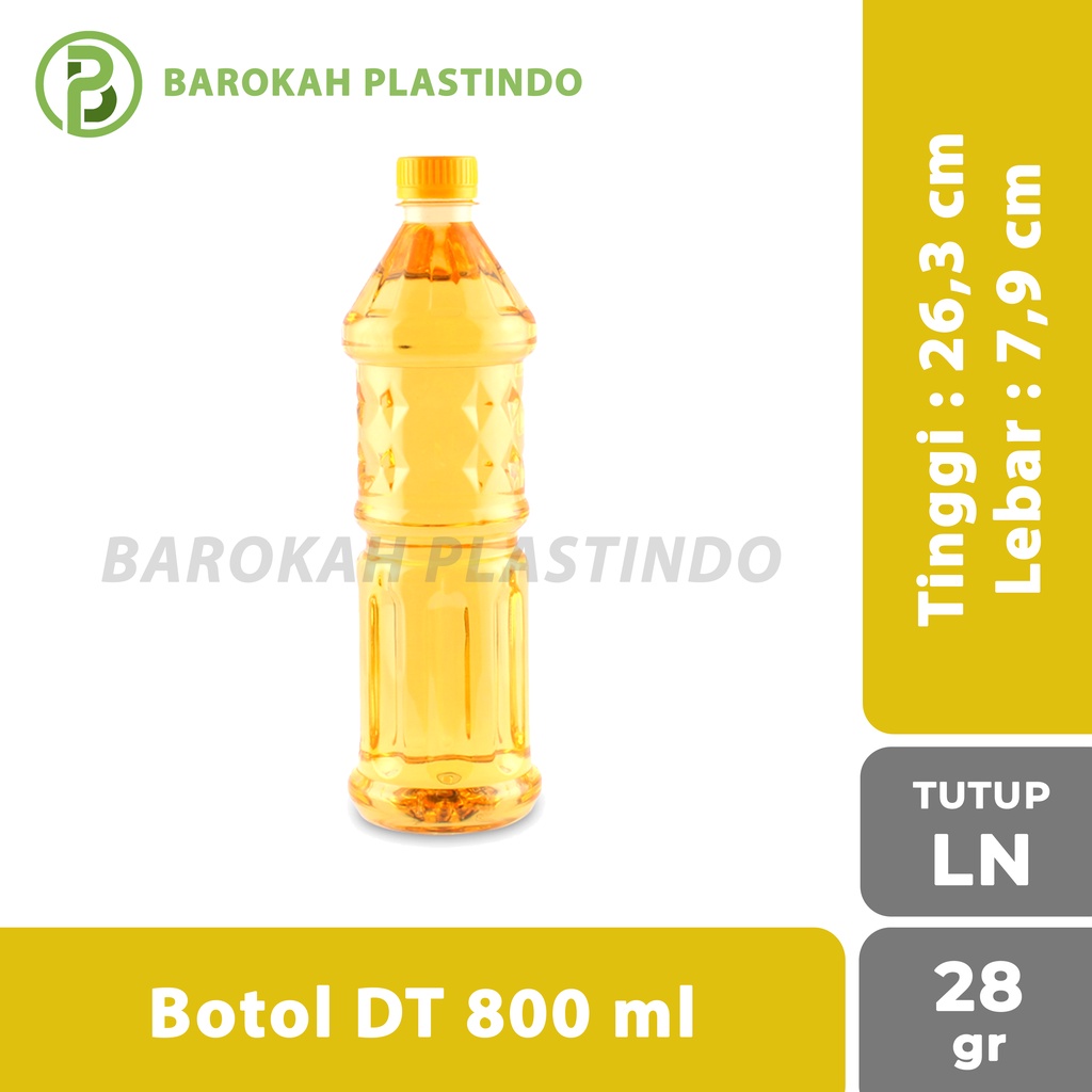 Botol DT 800 ml / Botol Plastik 800 ml / Botol Minyak 800 ml / Botol 800 ml