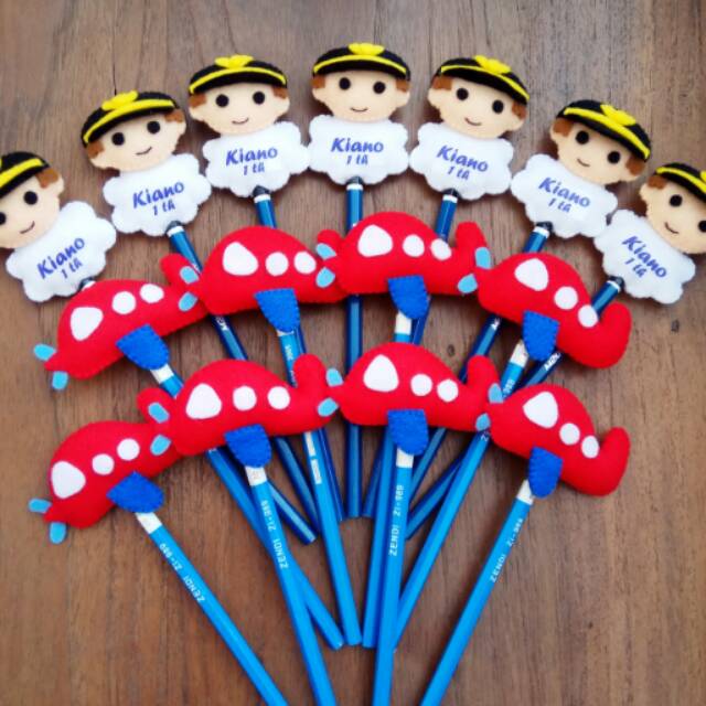 

Pensil flanel / felt pencil / pensil boneka