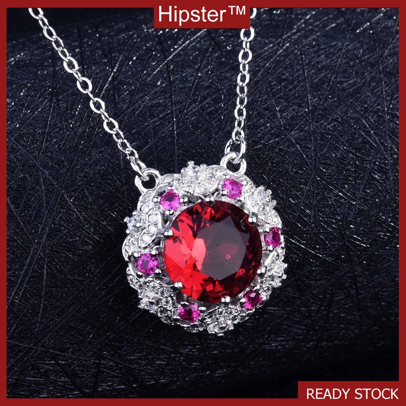 Luxury Fashion Ruby Simple All-Match Necklace