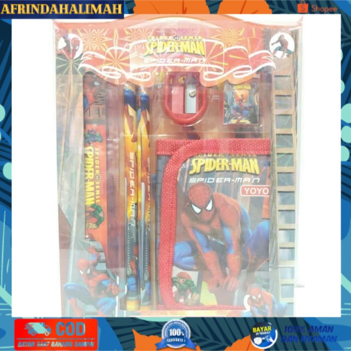 

[TERBARU] study set perlengkapan sekolah spidermen v