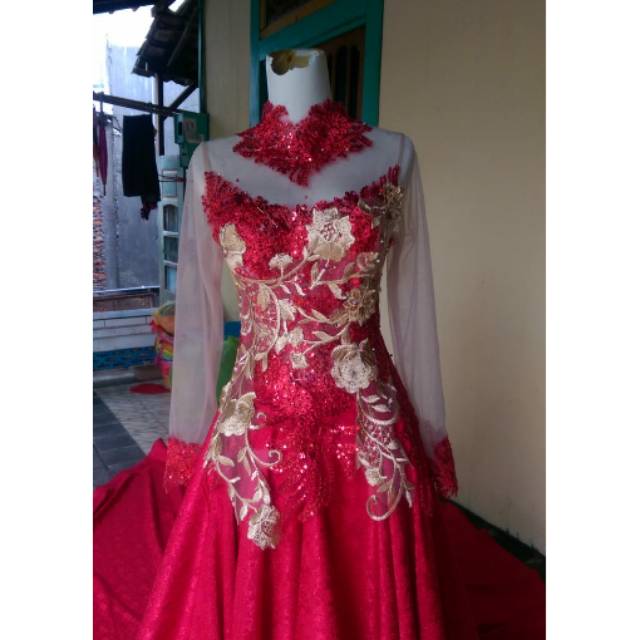 Produksi baju pengantin,gaun penyanyi