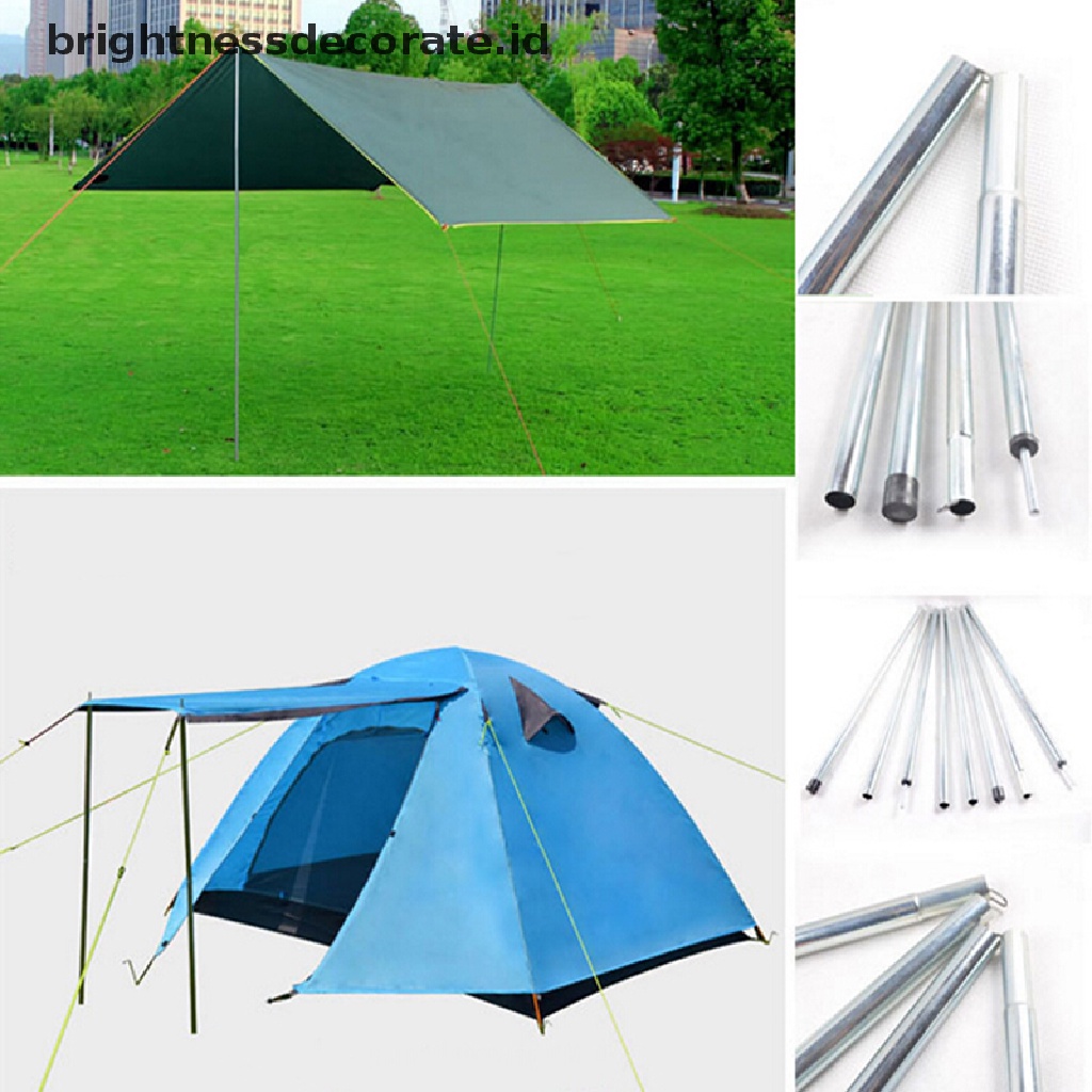 [birth] 8pcs Outdoor Backpacking Aluminium Alloy Tent Poles Bar Travel Camping Hiking us  [ID]