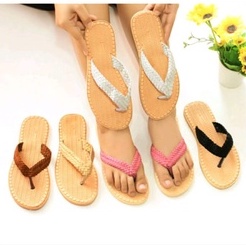 SANDAL ETNIK SUEDE JEPIT ANYAM