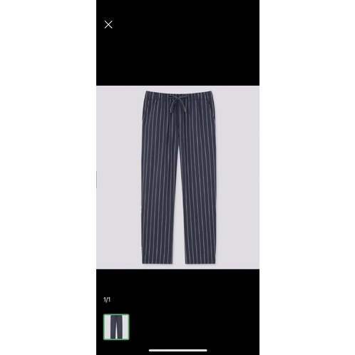 preloved stripe pants uniqlo