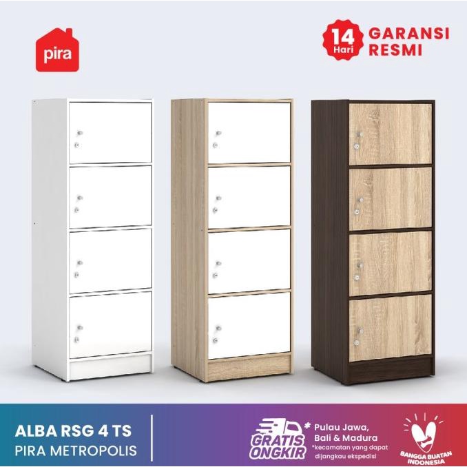 

[[COD]] PIRA METROPOLIS - ALBA RSG 4 TS Lemari Susun / Bufet BERKUALITAS Kode 485