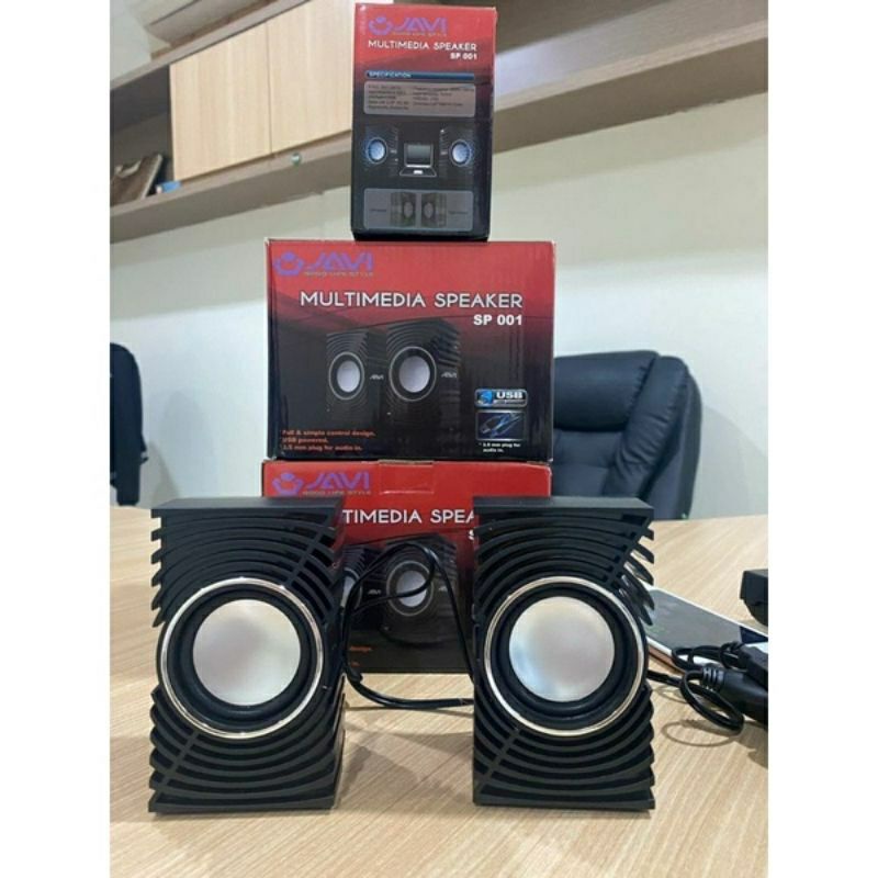 Speaker JAVI SP001 Super Bass Spiker USB Multimedia untuk Laptop Komputer dan HP Speaker AUX