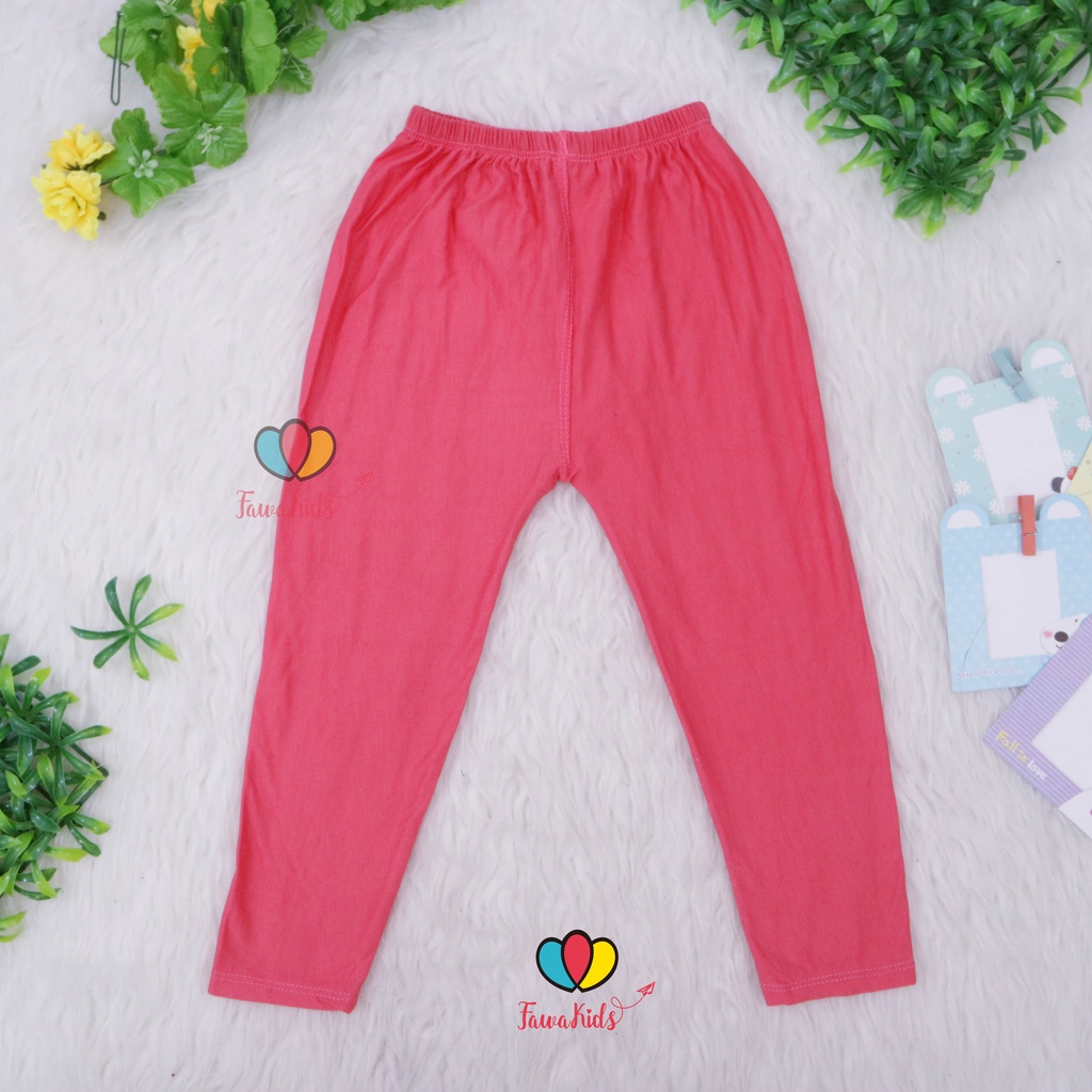 Legging Polos 5-7 Tahun / Leging Anak Leging Polos Murah Bahan Kaos Adem Harian Celana Ketat Dalaman