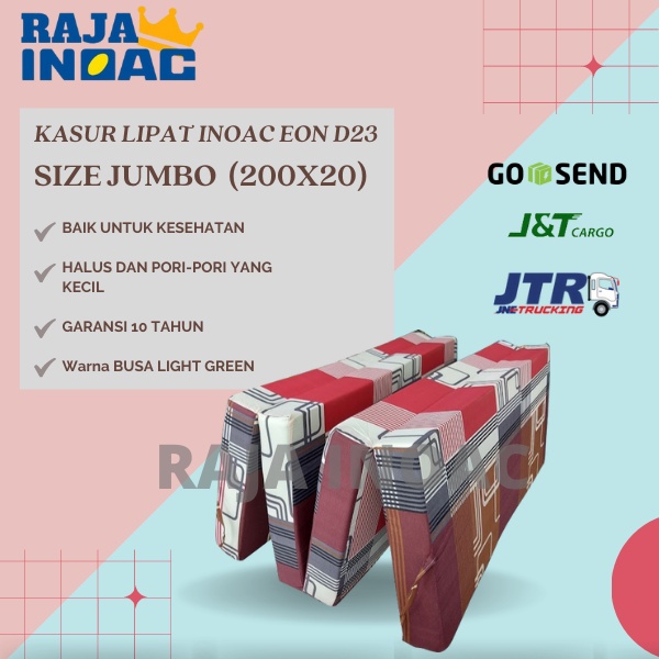 KASUR BUSA LIPAT INOAC EON D23 UKURAN 200X20 ORIGINAL INOAC GARANSI 10 TAHUN - RAJAINOAC