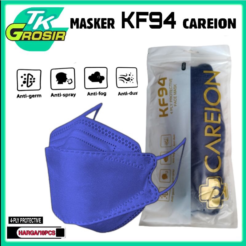 masker kn95/masker kn95 careion/masker kn95 biru dongker/masker kn95 isi 10pcs