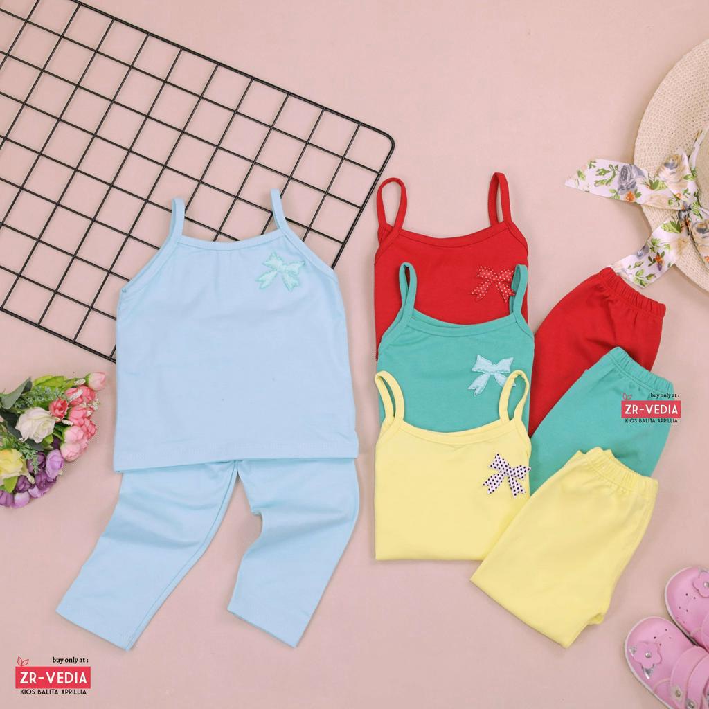 Setelan Violett uk bayi-2 Tahun / Baju Anak Perempuan Baby Celana Panjang Legging Kaos Tanktop Polos Kiosbalitaaprillia