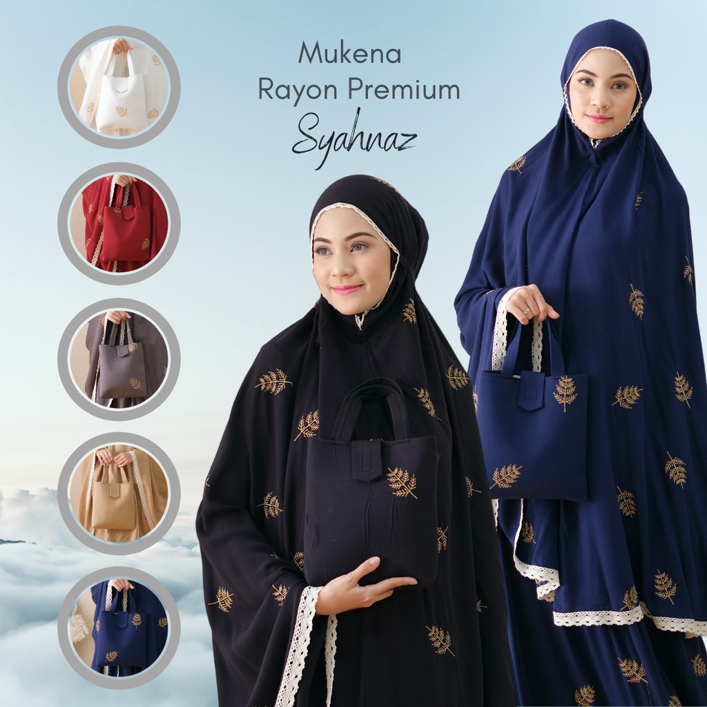 Mukena Bordir Rayon PREMIUM by Syahnaz