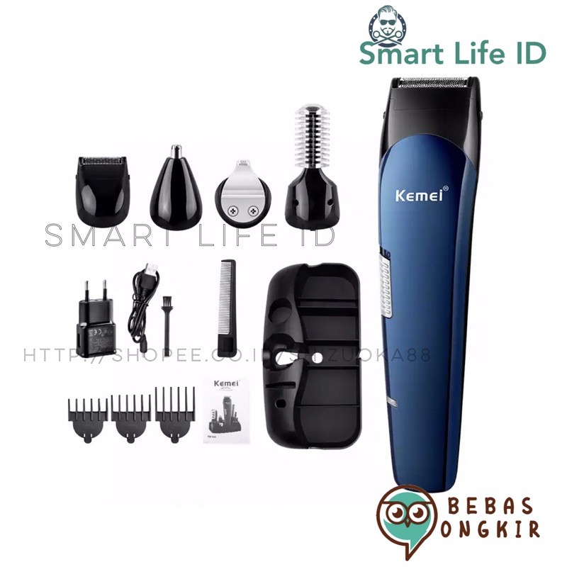 Kemei KM 550 Alat Cukur Rambut Hair Clipper Men Beard Trimmer Mesin Multifungsi Cukuran Kemei KM-550