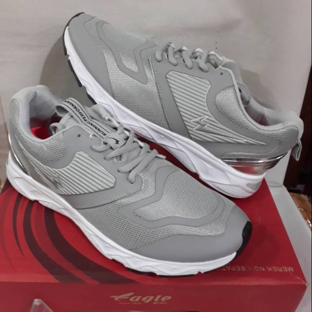 Sepatu running abu-abu EAGLE eternal original