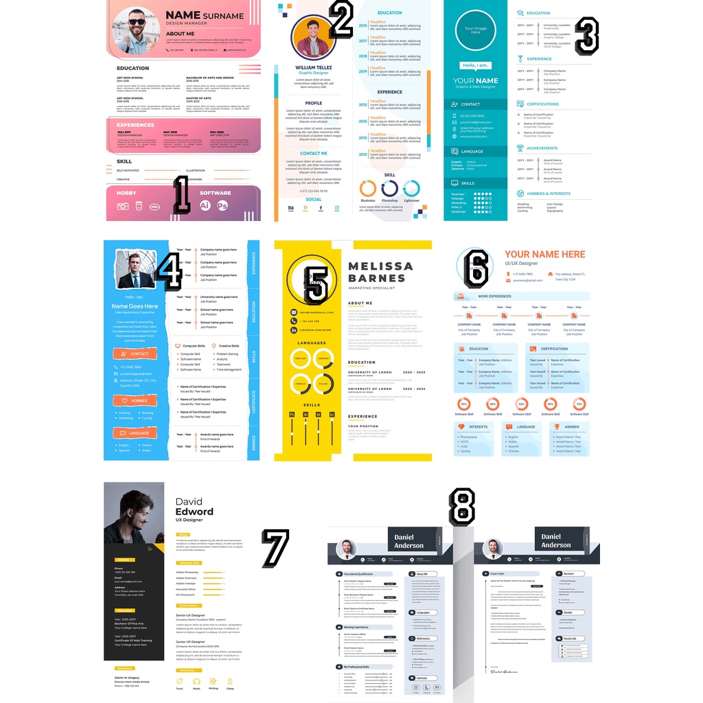

Template Design CV (Curiculume Vitae) Yang Menarik dan Tetap Profesional