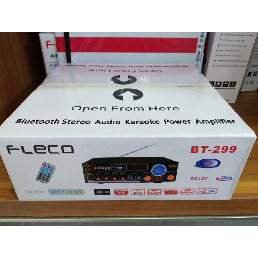 COD Power amplifier Fleco BT-299 Ac dan DC Ampli Bluetooth BT 299//AMPLI KARAOKE//AMPLI SALON AKTIF//AMPLI MURAH