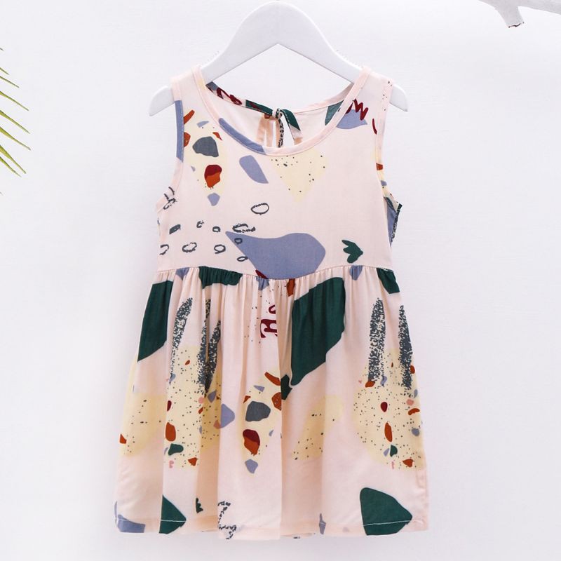 AN-29 Dress Daster Anak Perempuan Bahan katun organic serat bambu