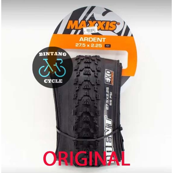 Maxxis Ardent 27.5X2.25 EXO Black - Ban Luar Sepeda MTB Kevlar