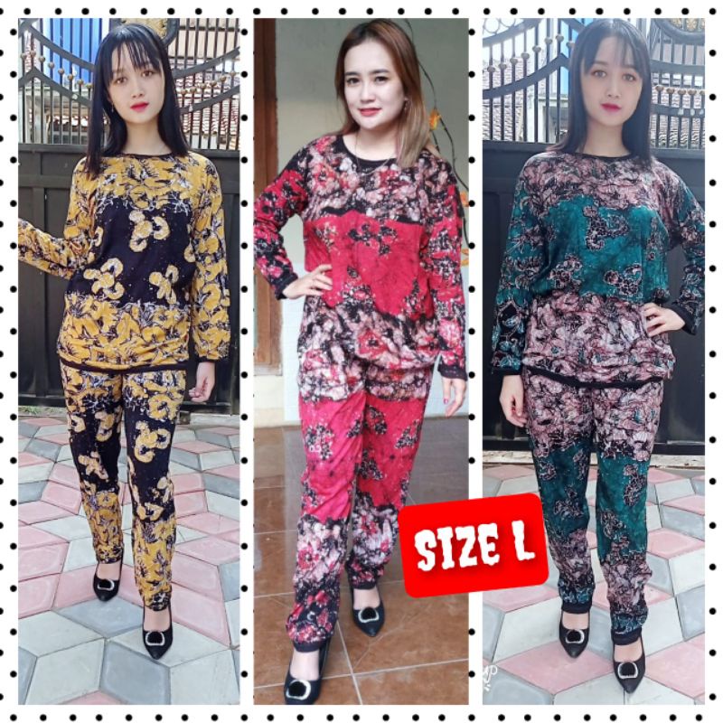 piyama babydoll/setelan CP batik Tuban cantik murah