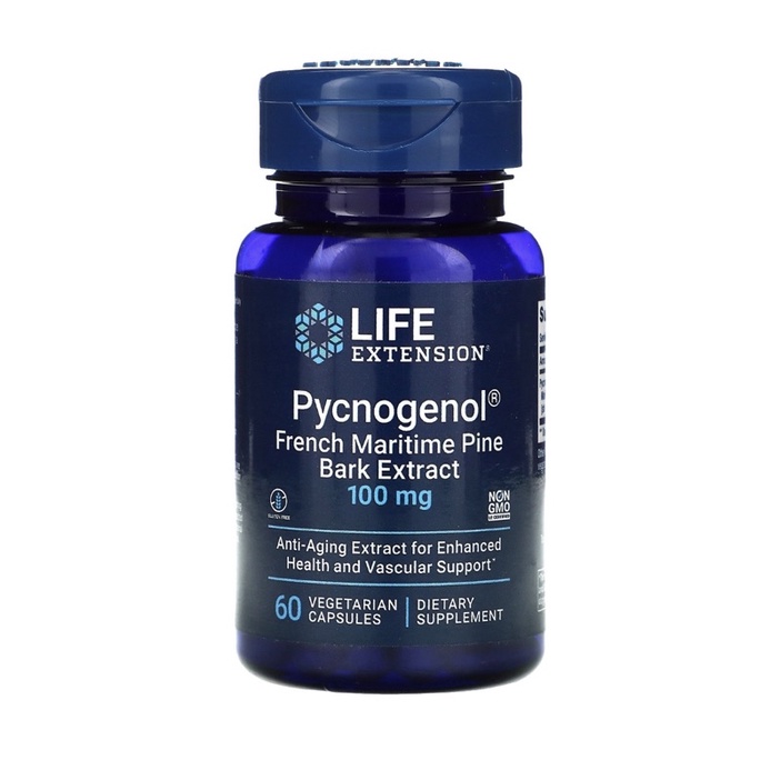 Life Extension Pycnogenol French Maritime Pine Bark extract 100 mg