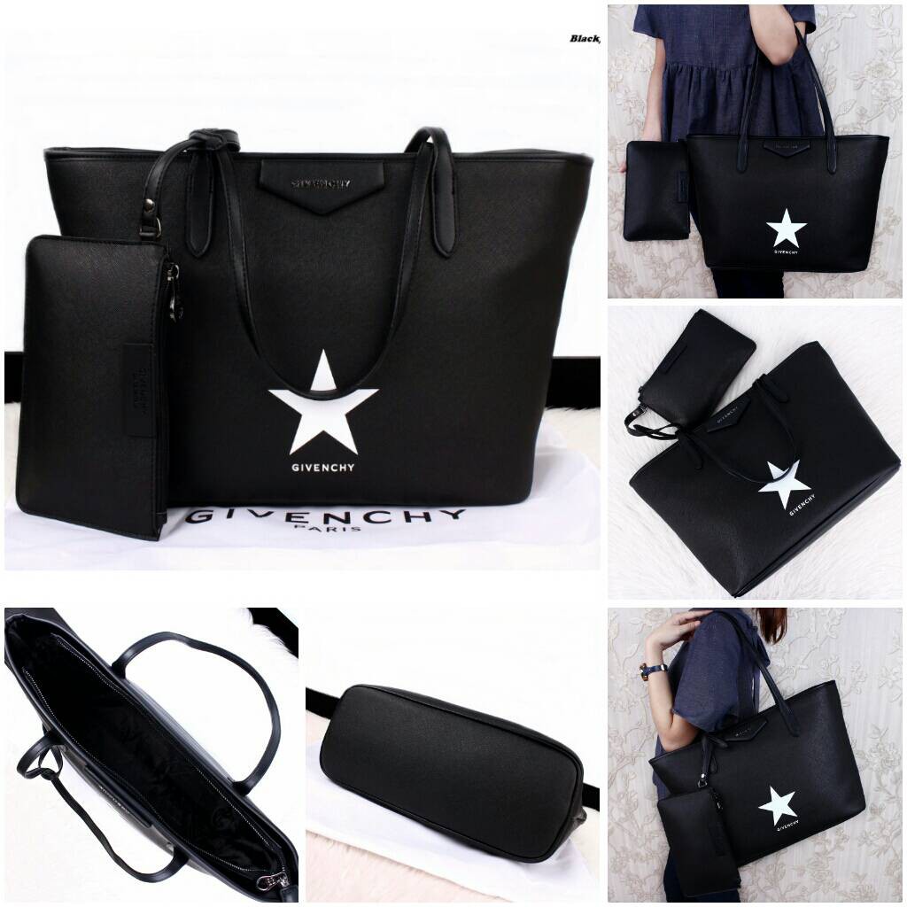 Givenchy Antigona Shopper Black Edition (Stars) Totebags  MT3557 /  8223